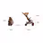 Bugaboo x Stella McCartney Butterfly 2 Plus travel pram tobacco brown base, tobacco brown fabrics, tobacco brown sun canopy - Thumbnail Slide 7 of 12