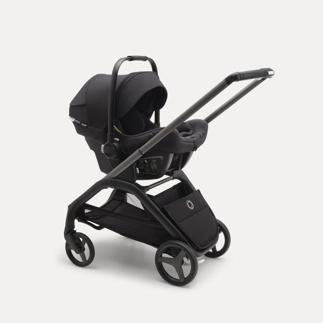 Bugaboo Dragonfly 2-in-1 stroller black base, dark cherry red fabrics, dark cherry red sun canopy - Main Image Slide 15 of 16