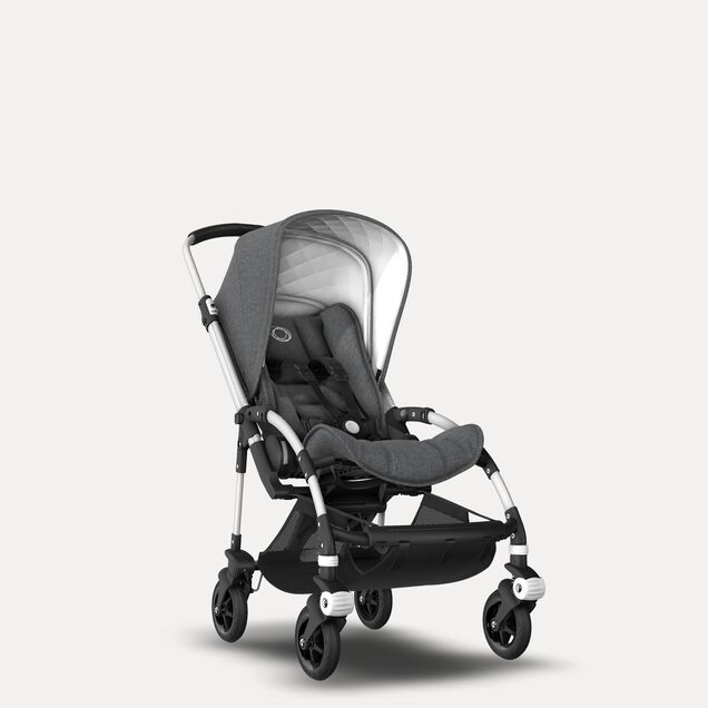 Refurbished Bugaboo Bee5 Classic complete ALU/GREY MELANGE - Main Image Slide 1 of 6
