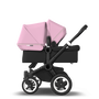 US - D2D stroller bundle black, black, soft pink - Thumbnail Slide 2 of 3