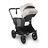 Bugaboo Donkey 5 Mono 2-in-1 stroller black base, grey mélange fabrics, misty white sun canopy - Thumbnail Slide 4 of 12