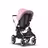 Bugaboo Fox 2 seat and carrycot pushchair soft pink sun canopy, grey melange fabrics, aluminium base - Thumbnail Slide 5 of 10