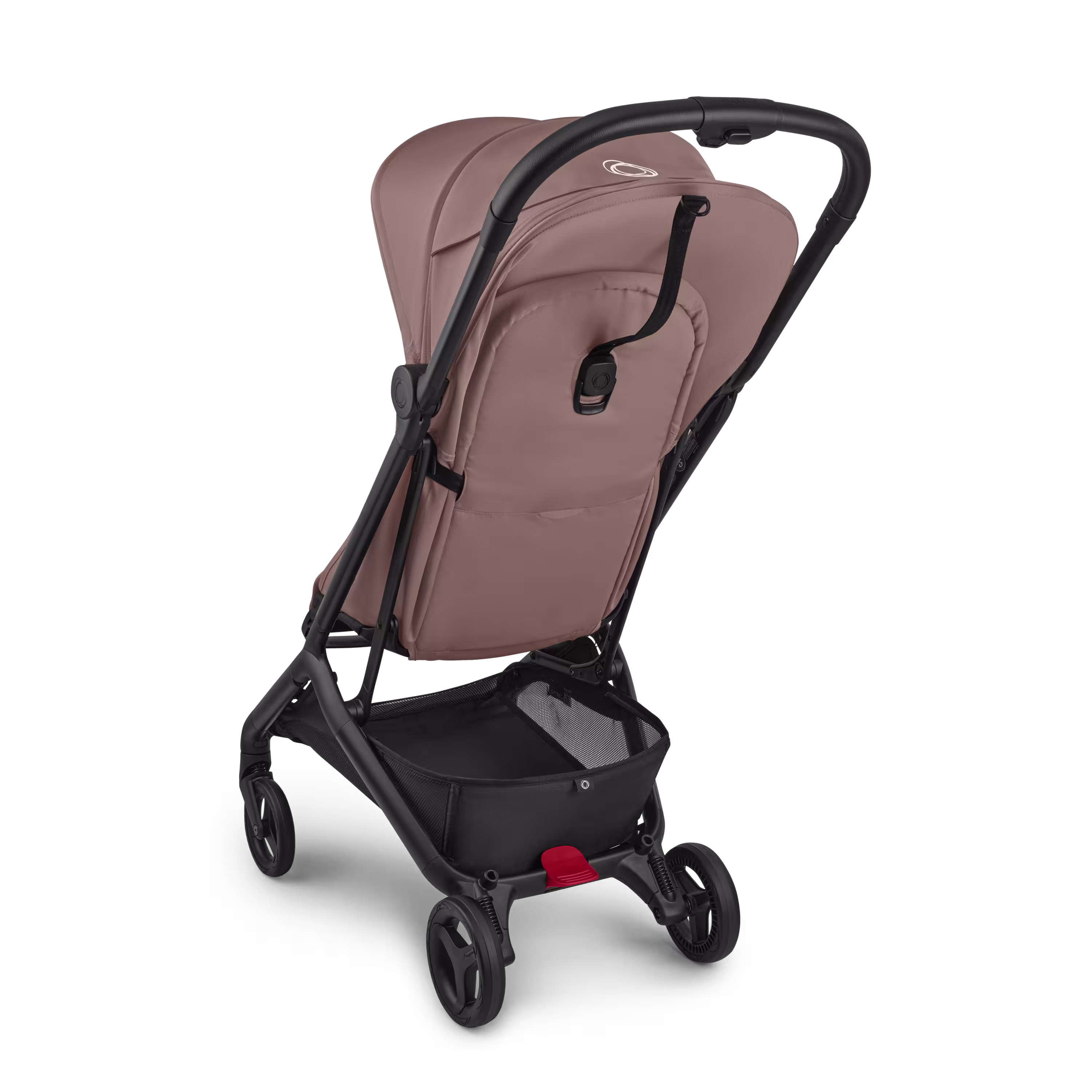 Bugaboo Butterfly 2 travel pram black base, dusty pink fabrics, dusty pink sun canopy  - Main Modal Image Slide 3 of 8