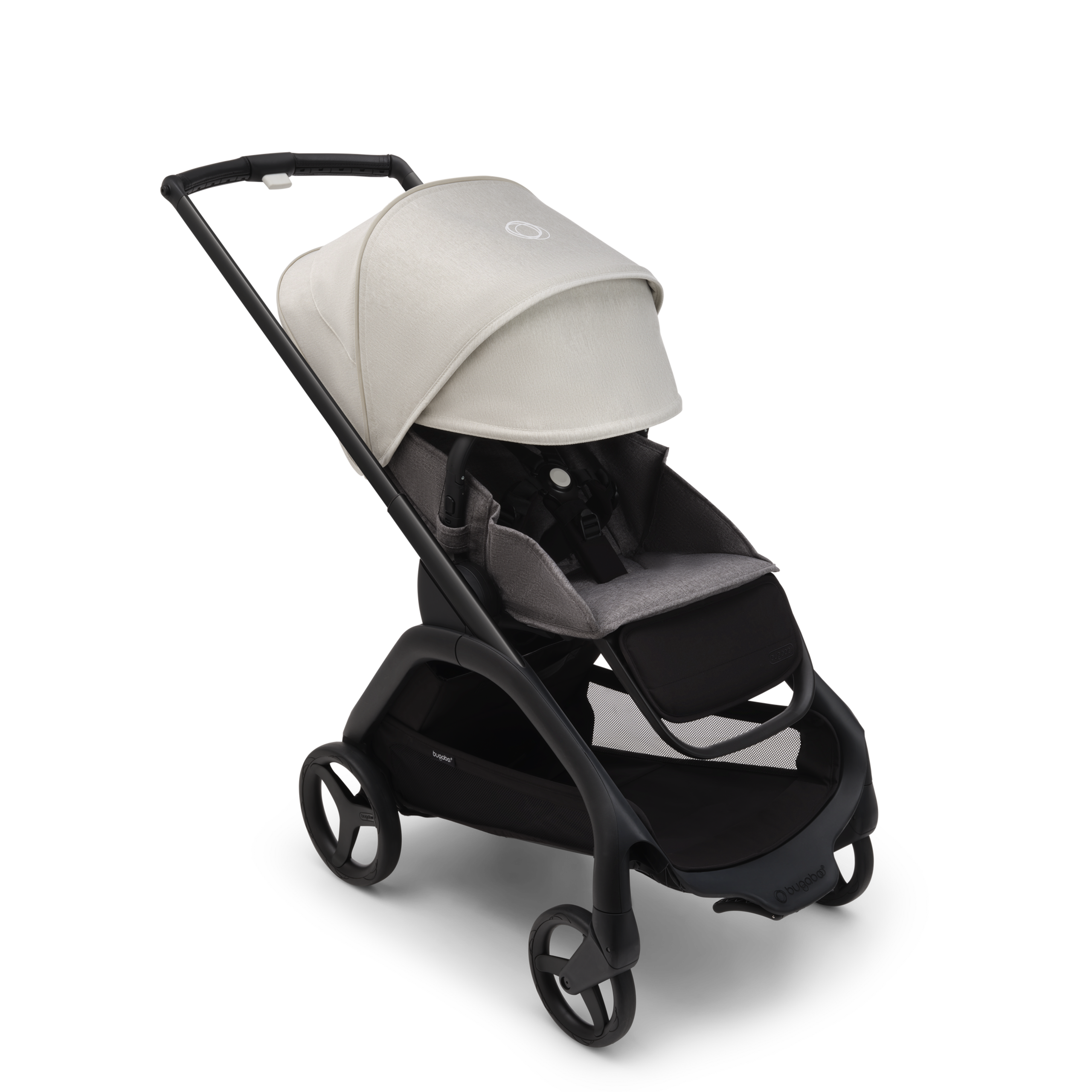 Bugaboo Dragonfly seat stroller misty white sun canopy, Grey