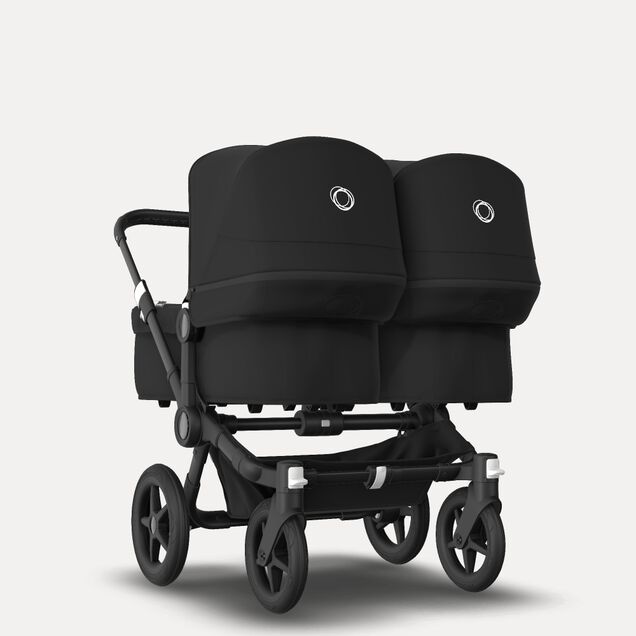 Bugaboo Donkey 3 Twin travel system black sun canopy, black fabrics, black base - Main Image Slide 8 of 15