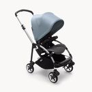 Bugaboo Bee 6 seat stroller vapor blue sun canopy, grey mélange fabrics, aluminium base