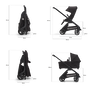 Afmetingen van de Bugaboo Dragonfly kinderwagen. Met stoel: ingeklapte afmetingen: 36 x 52 x 90 cm. Afmetingen tijdens gebruik: 106 x 52 x 104 cm. Hoogte stoel: 50 cm. Met wieg: ingeklapte afmetingen: 32 x 52 x 90 cm. Hoogte tijdens gebruik: 108 cm. Hoogte wieg: 52 cm. - Thumbnail Modal Image Slide 7 van 18