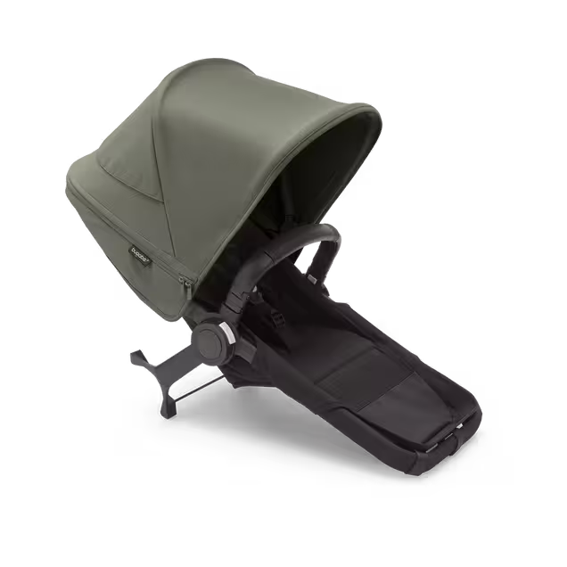 Bugaboo Donkey 5 Duo extension set complete MIDNIGHT BLACK-FOREST GREEN - Main Image Slide 1 of 1