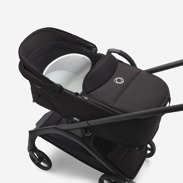 RBLU Bugaboo Dragonfly bassinet and seat stroller black base, midnight black fabrics, midnight black  sun canopy - Main Image Slide 11 of 13