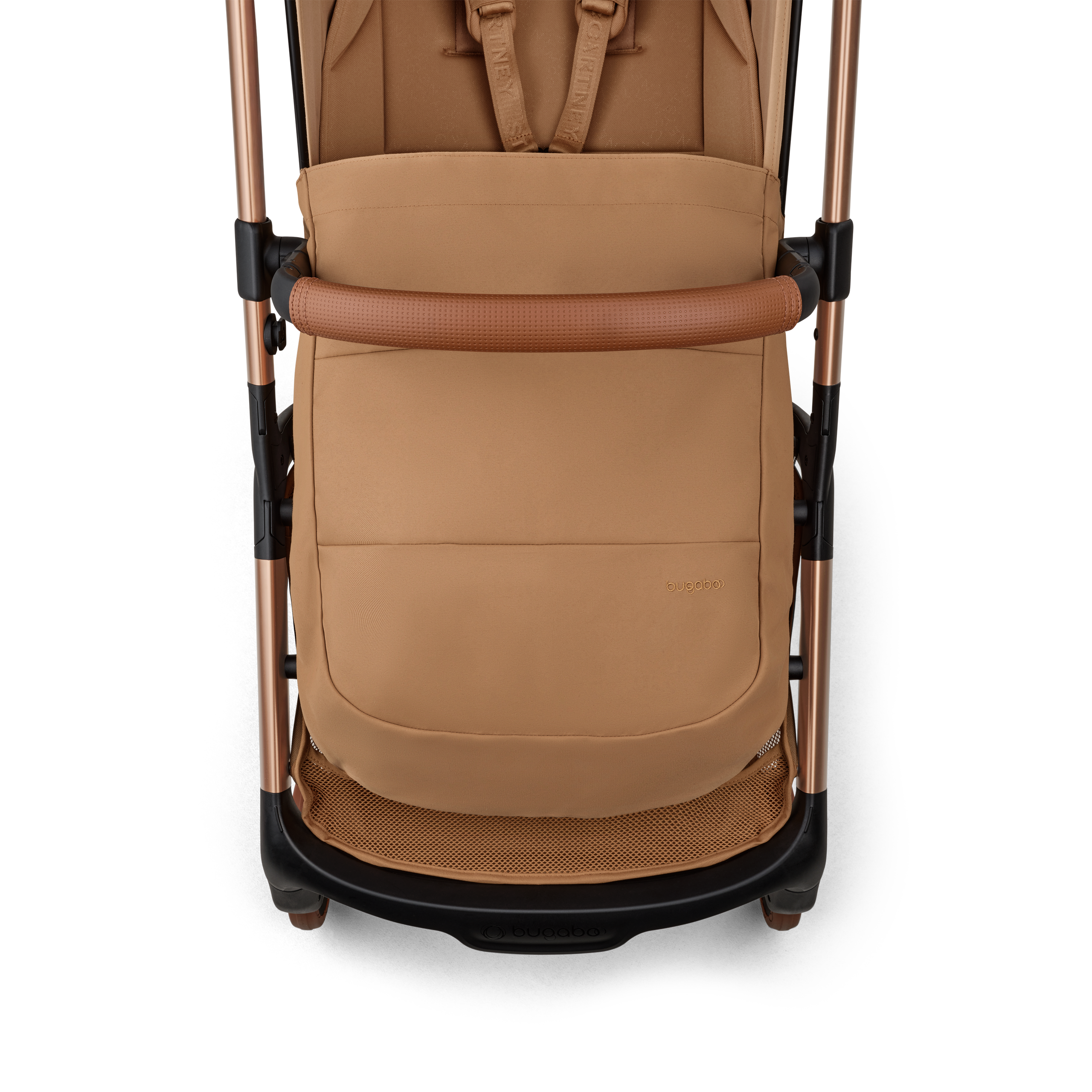 Bugaboo x Stella McCartney Butterfly 2 Plus travel pram tobacco brown base, tobacco brown fabrics, tobacco brown sun canopy - Thumbnail Slide 8 of 12