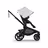 Bugaboo Kangaroo seat-only stroller black base, midnight black fabrics, misty white sun canopy - Thumbnail Slide 2 of 11