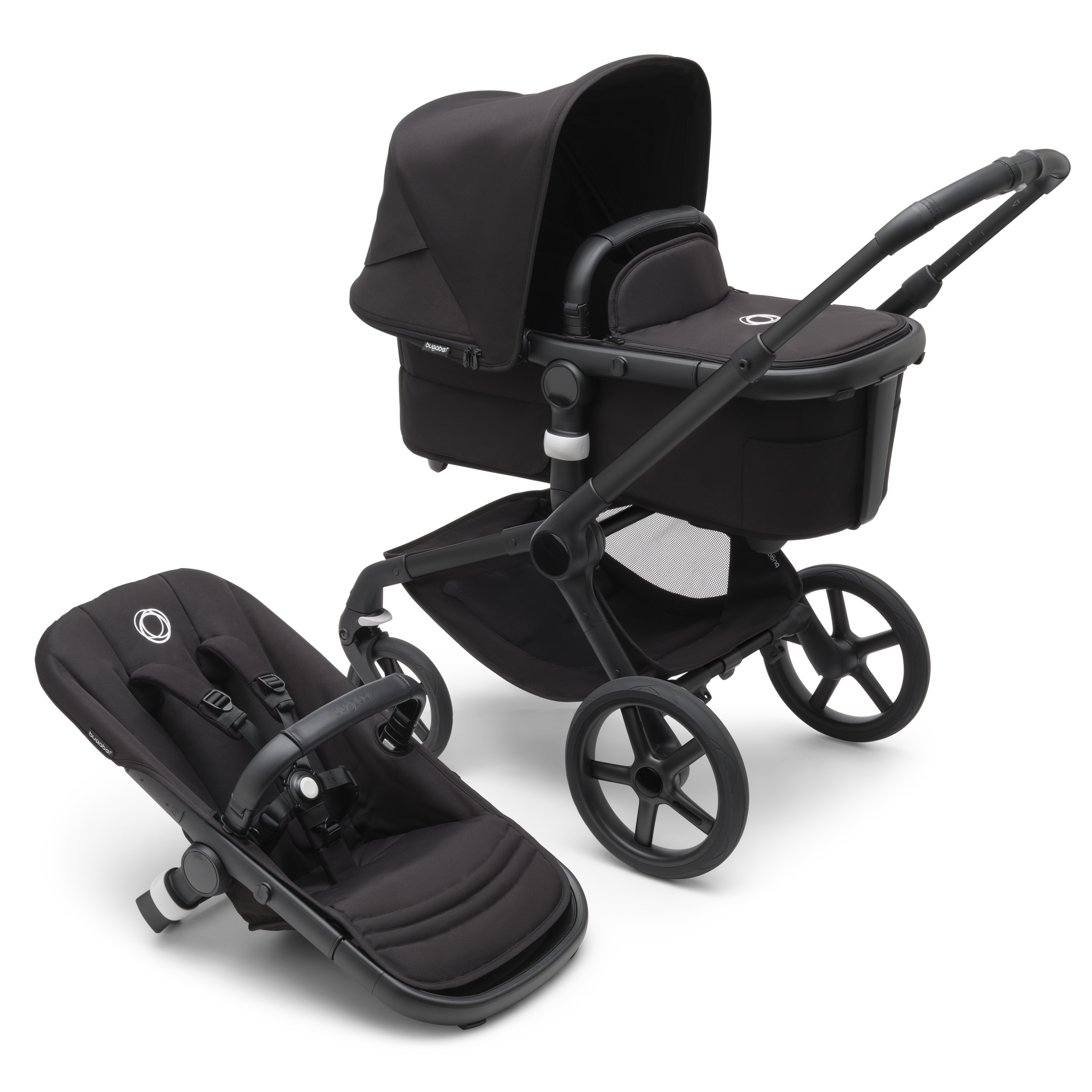 Refurbished Bugaboo Fox 5 complete BLACK/MIDNIGHT BLACK-MIDNIGHT BLACK - Thumbnail Slide 1 of 10
