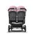 Bugaboo Donkey 3 Twin seat and carrycot pushchair soft pink sun canopy, grey melange fabrics, aluminium base - Thumbnail Slide 7 of 9