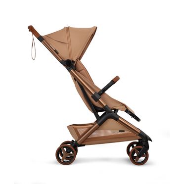 Bugaboo x Stella McCartney Butterfly 2 travel stroller tobacco brown base, tobacco brown fabrics, tobacco brown sun canopy - view 2
