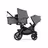 Bugaboo Kangaroo tandem pram black base, moon grey fabrics, moon grey sun canopy - Thumbnail Slide 2 of 18