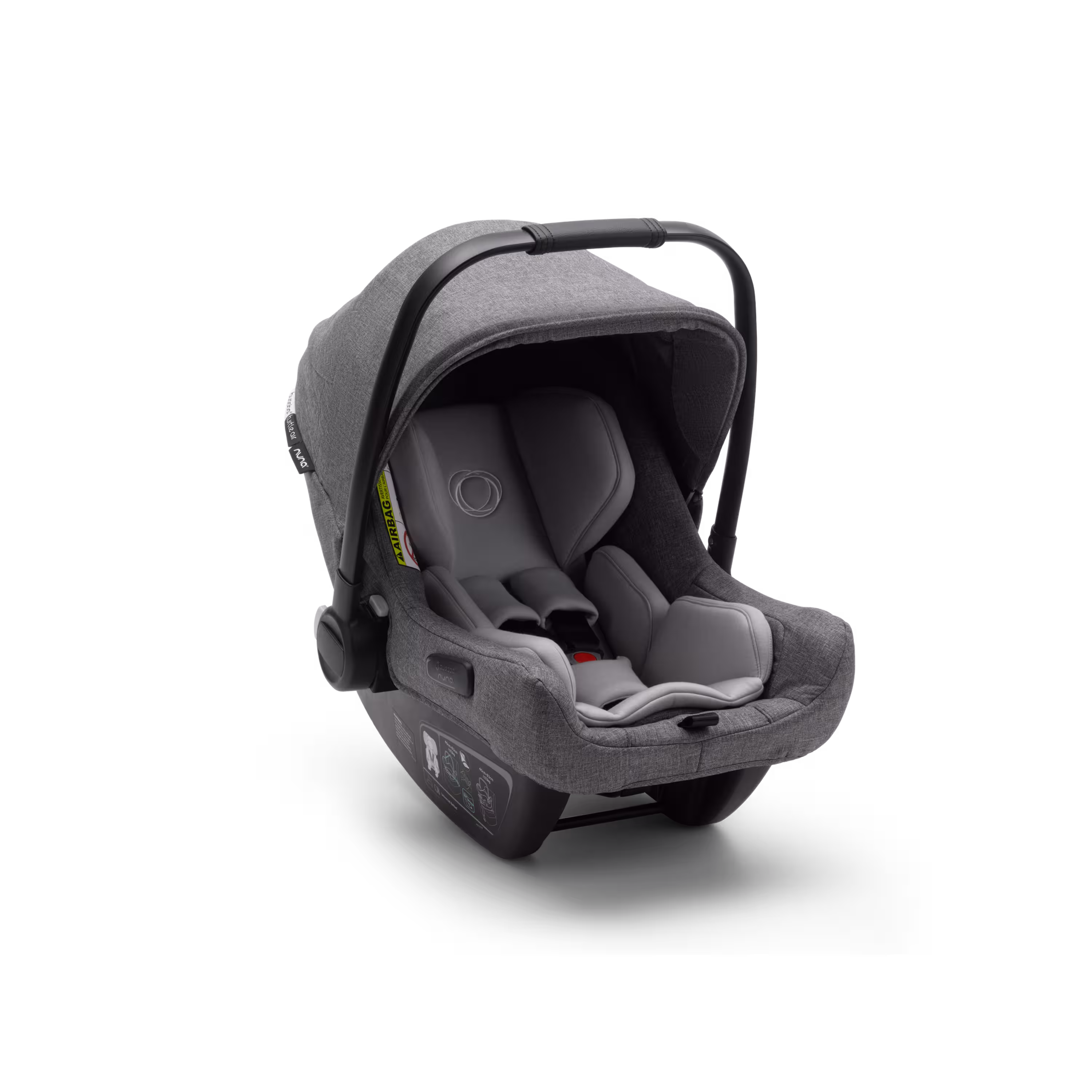 Bugaboo Donkey 3 Duo travel system grey melange sun canopy, grey melange fabrics, black base - Main Modal Image Slide 6 of 14