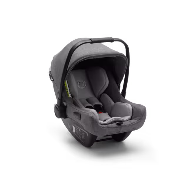 Bugaboo Donkey 3 Duo travel system grey melange sun canopy, grey melange fabrics, black base - Main Image Slide 6 of 14