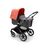 Bugaboo Fox 3 bassinet stroller with graphite frame, grey fabrics, and red sun canopy. - Thumbnail Slide 2 of 7