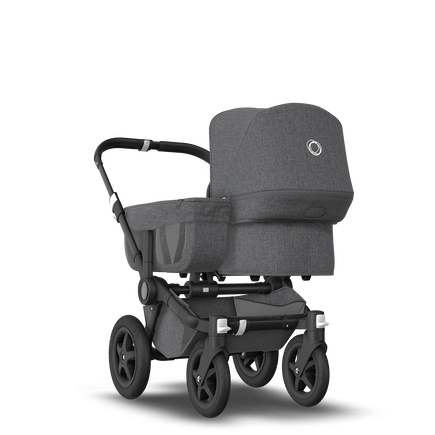 EU Bugaboo Donkey 2 Mono Seat and bassinet Classic Grey Melange, Black Chassis