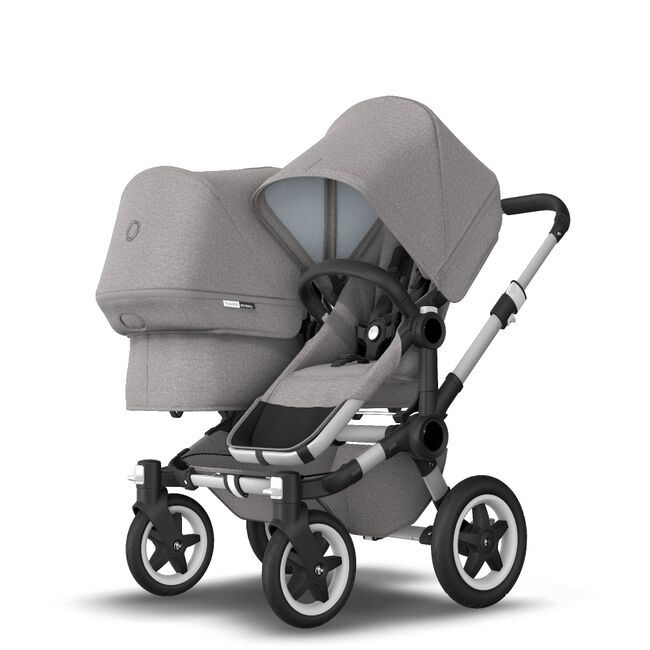 US - D2D stroller bundle aluminum, mineral light grey - Main Image Slide 3 of 4