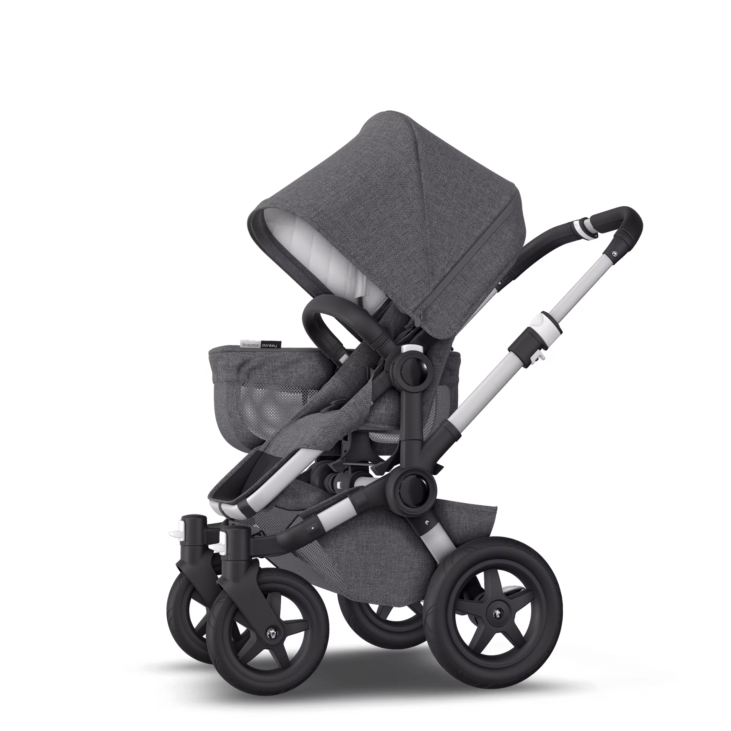 Refurbished Bugaboo Donkey2 Classic mono complete US ALU/GREY MELANGE - Main Modal Image Slide 2 of 7
