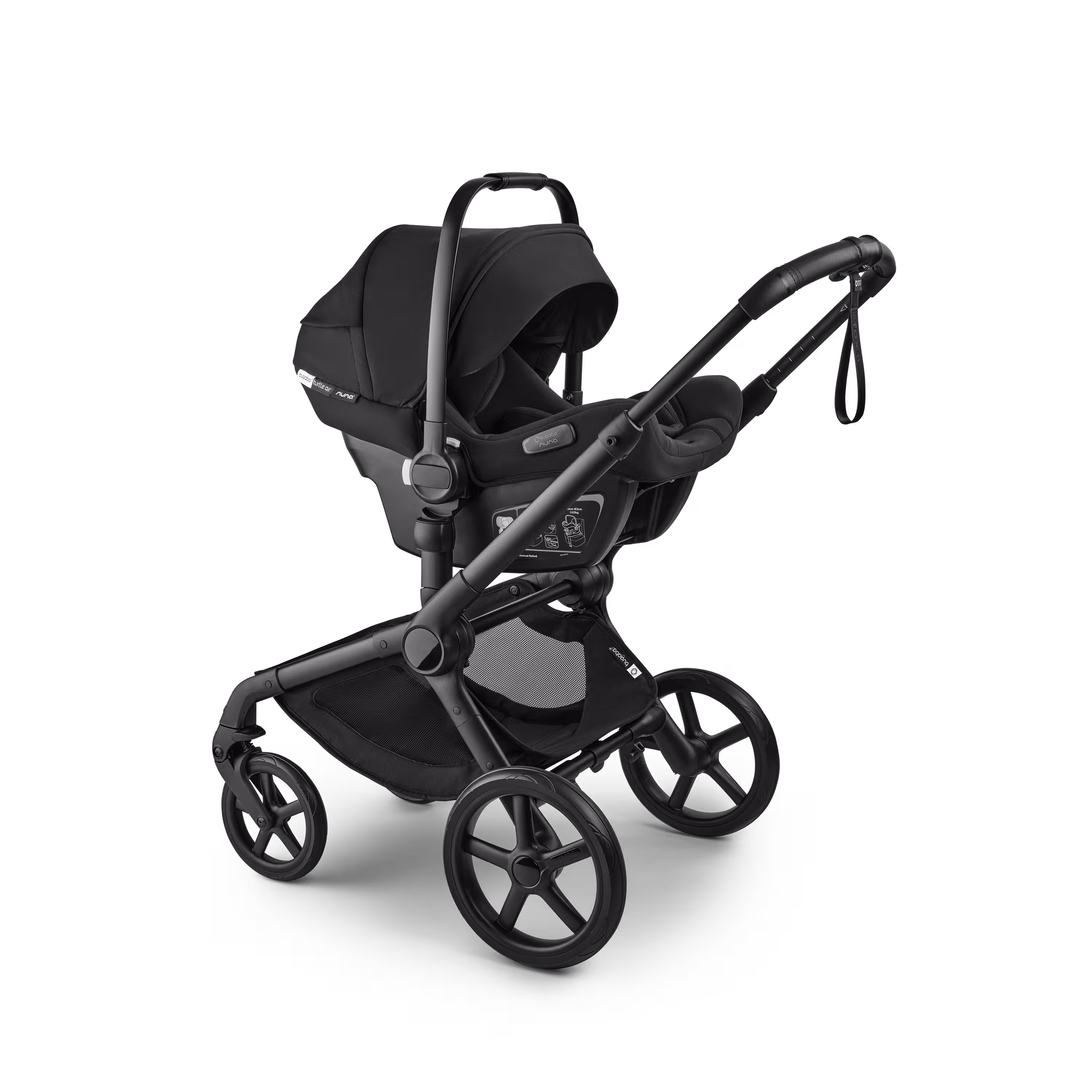 Bugaboo x Konges SlØjd limited edition Fox 5 Renew 2-in-1 stroller black base, heritage black fabrics, dusty pink sun canopy - Main Modal Image Slide 11 of 12
