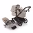 Bugaboo Donkey 6 2-in-1  pram black base, desert taupe melange fabrics, desert taupe melange sun canopy - Thumbnail Slide 1 of 10
