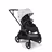Bugaboo Dragonfly Plus 2-in-1 stroller black base, heritage black fabrics, misty white sun canopy - Thumbnail Slide 3 of 11