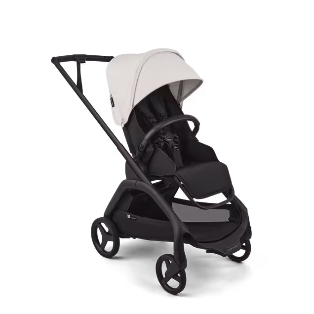 Bugaboo Dragonfly Plus 2-in-1 stroller black base, heritage black fabrics, misty white sun canopy - Main Image Slide 3 of 11