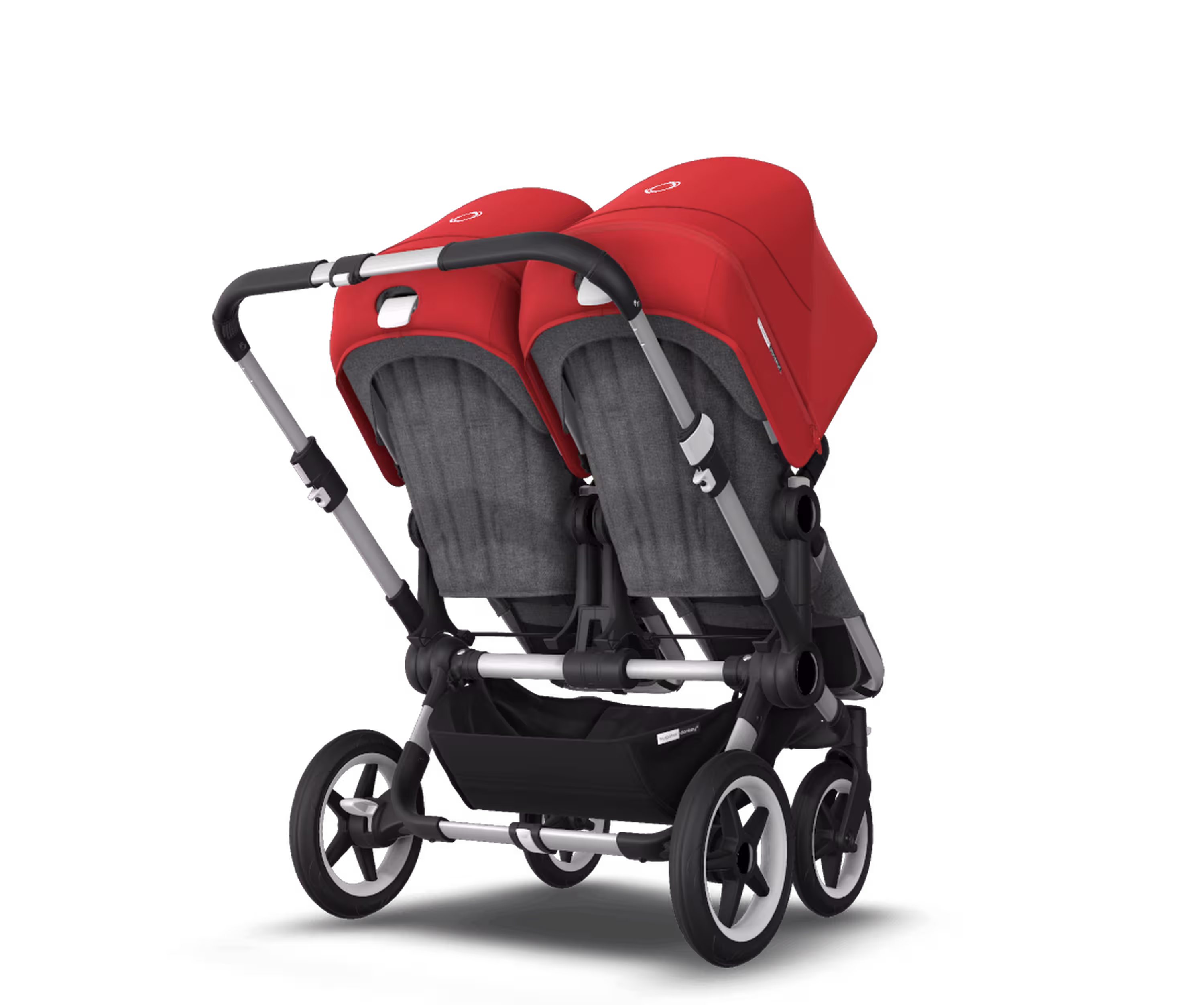 US - Bugaboo D3T stroller bundle aluminum grey melange red - Main Modal Image Slide 4 of 5