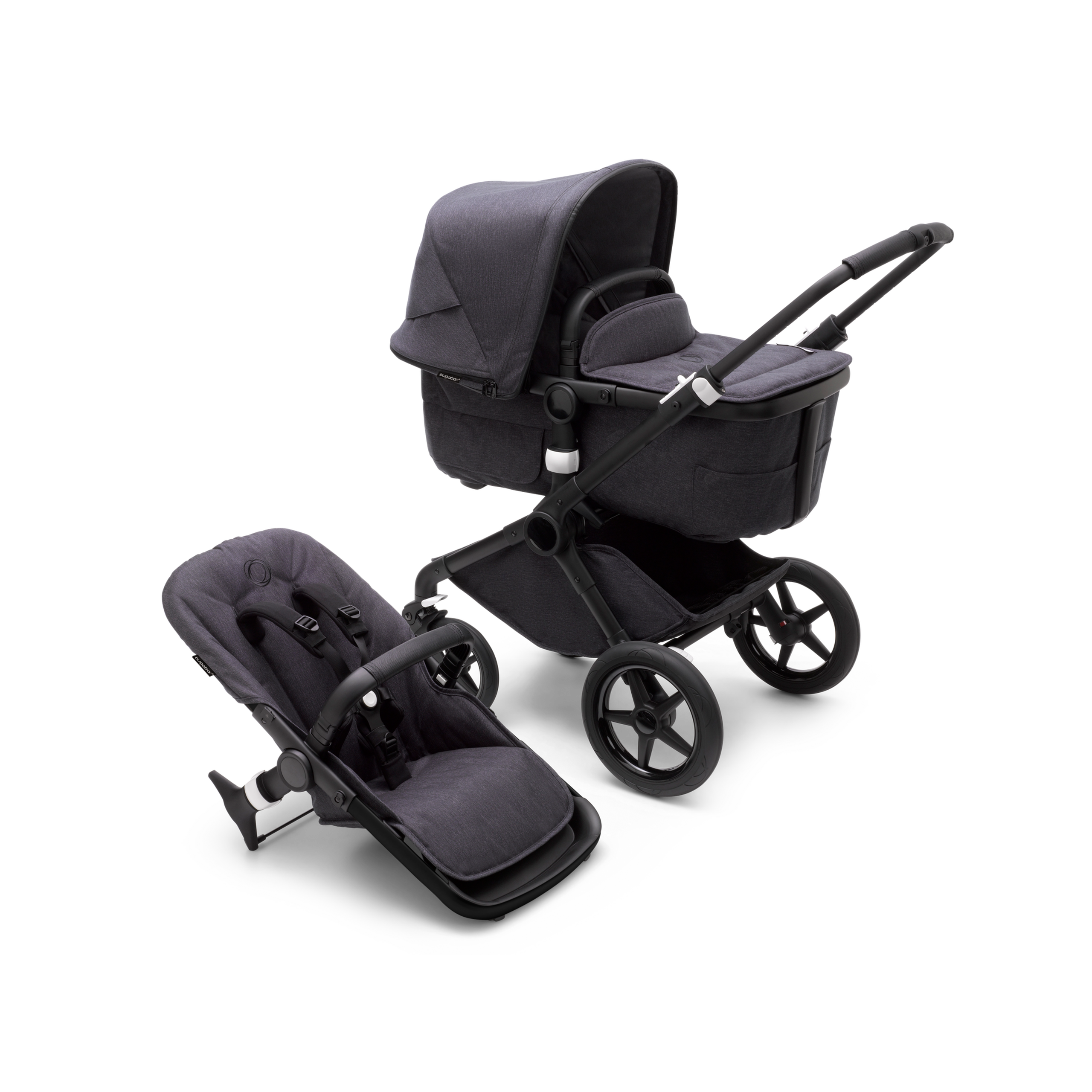 Refurbished Bugaboo Fox 3 Mineral complete BLACK/WASHED BLACK - Thumbnail Slide 12 van 13