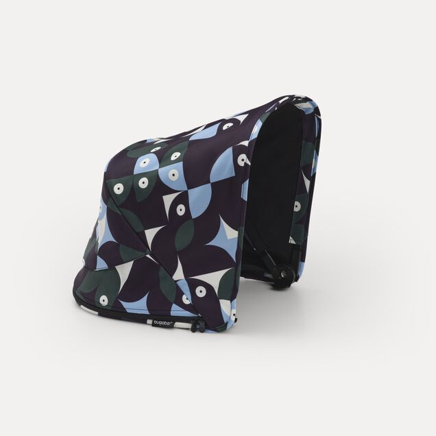 Refurbished Bugaboo Fox 3 sun canopy Animal Explorer GREEN/ LIGHT BLUE - Main Image Slide 2 of 7