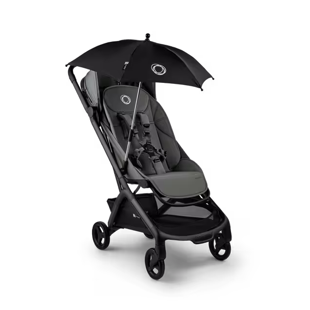 Bugaboo Butterfly 2 travel stroller black base, deep indigo fabrics, deep indigo sun canopy - Main Image Slide 9 of 9