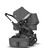 UK Bugaboo Donkey 2 Duo Classic Grey Melange, Black Chassis - Thumbnail Slide 4 of 6