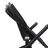 Side view of the Bugaboo Fox 5 stroller with close up on the chassis and folded sun canopy. - Thumbnail Slide 8 of 13
