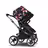 Bugaboo Donkey 5 twin stroller graphite base, midnight black fabrics, animal explorer pink/red sun canopy - Thumbnail Slide 4 van 12
