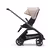 Bugaboo Dragonfly seat stroller graphite base, midnight black fabrics, desert taupe sun canopy - Thumbnail Slide 2 of 16