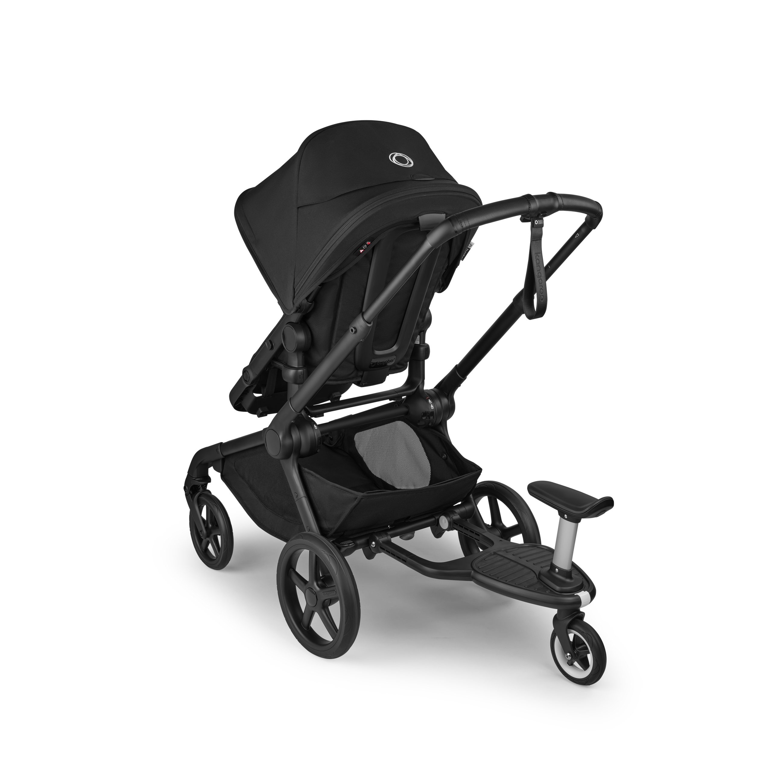 Bugaboo Kangaroo seat-only stroller black base, desert taupe fabrics, desert taupe sun canopy - Thumbnail Slide 11 of 11