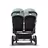 Bugaboo Donkey 3 Twin seat and bassinet stroller vapor blue sun canopy, black fabrics, aluminium base - Thumbnail Slide 7 of 9