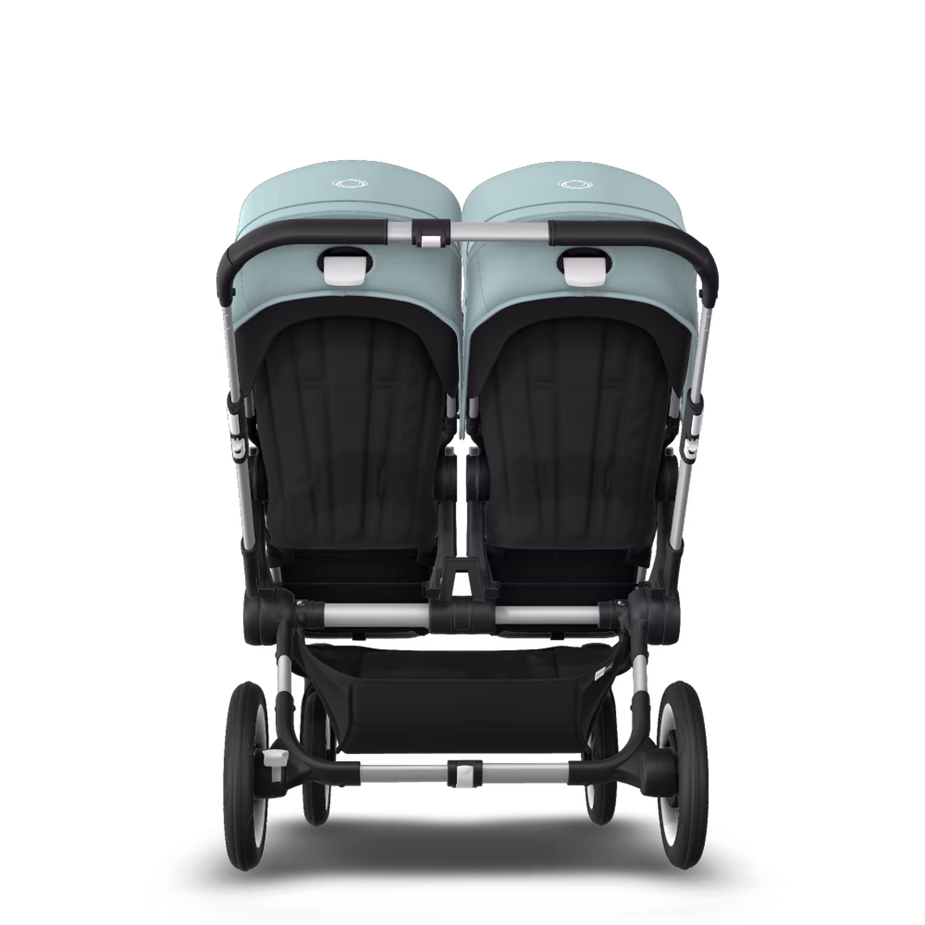 Bugaboo Donkey 3 Twin seat and bassinet stroller vapor blue sun canopy, black fabrics, aluminium base - Main Modal Image Slide 7 of 9