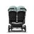 Bugaboo Donkey 3 Twin seat and bassinet stroller vapor blue sun canopy, black fabrics, aluminium base - Thumbnail Slide 7 van 9