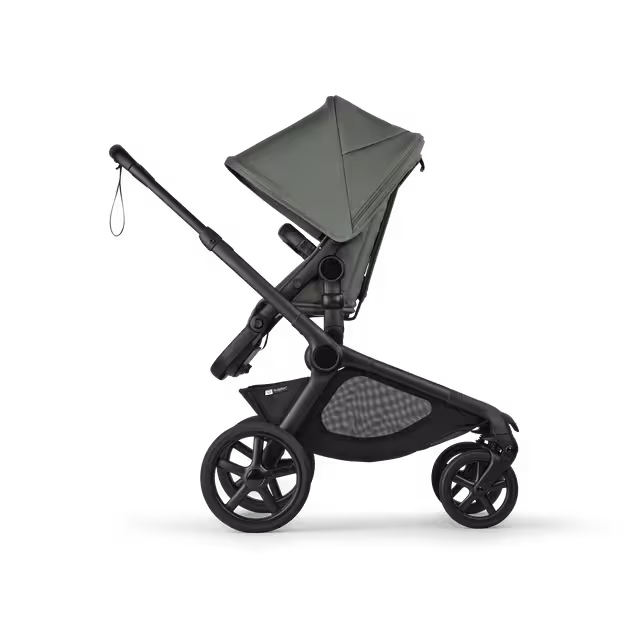 Bugaboo Kangaroo 2-in-1 stroller black base, forest green fabrics, forest green sun canopy - Main Image Slide 4 of 18