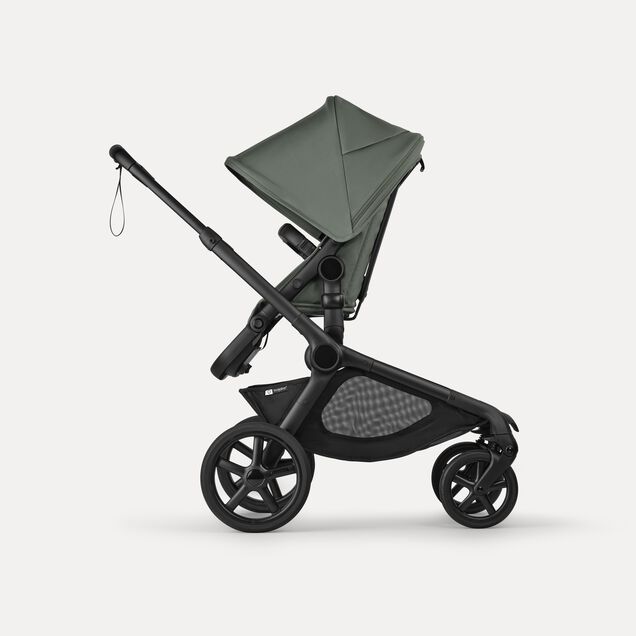 Bugaboo Kangaroo 2-in-1 stroller black base, forest green fabrics, forest green sun canopy - Main Image Slide 4 of 18