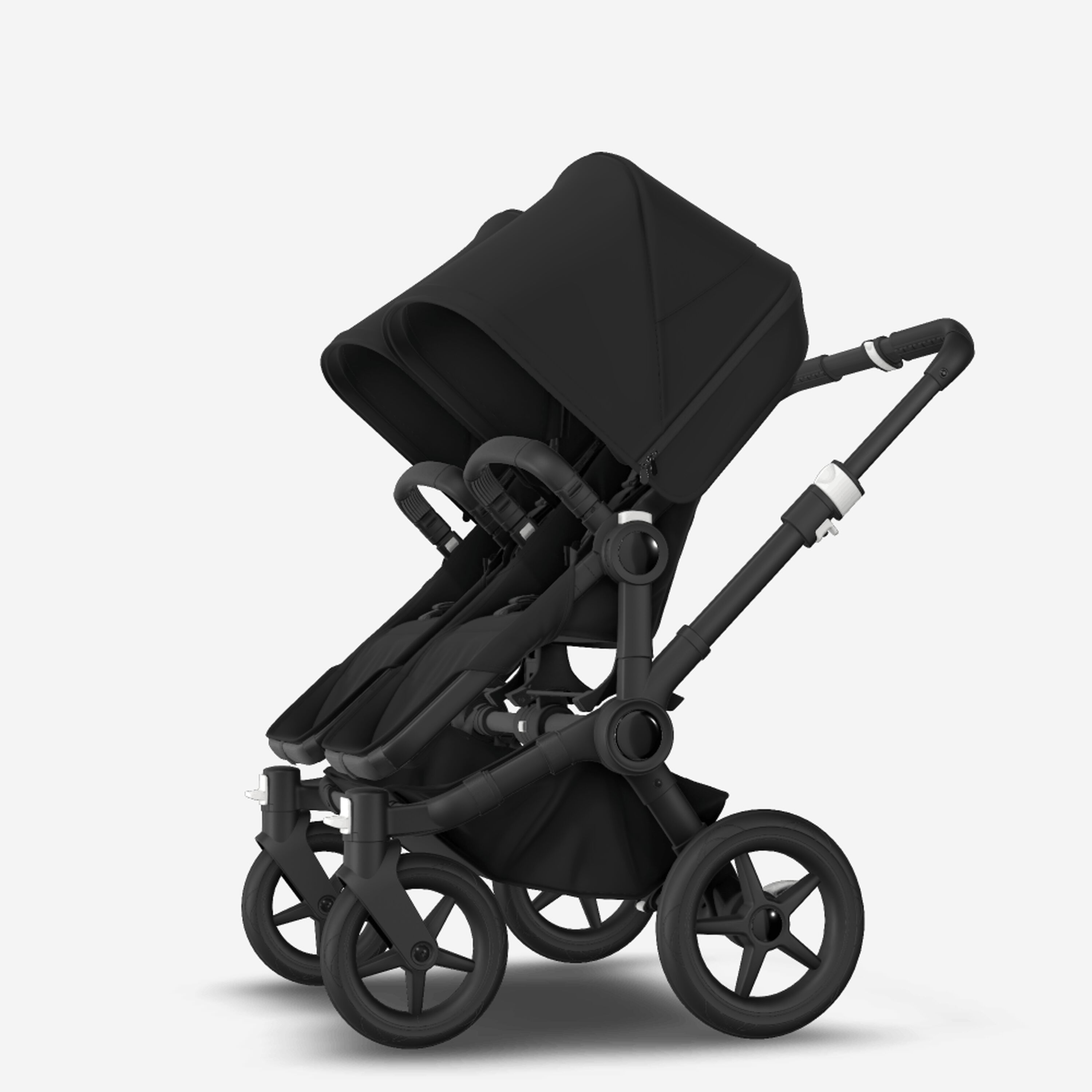 Bugaboo Donkey 3 twin black sun canopy, black seat, black chassis - Main Modal Image Slide 4 of 5