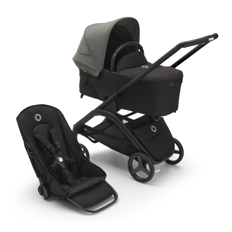 Bugaboo Dragonfly Kinderwagen - Midnight Black Bekleding midnight black bekleding