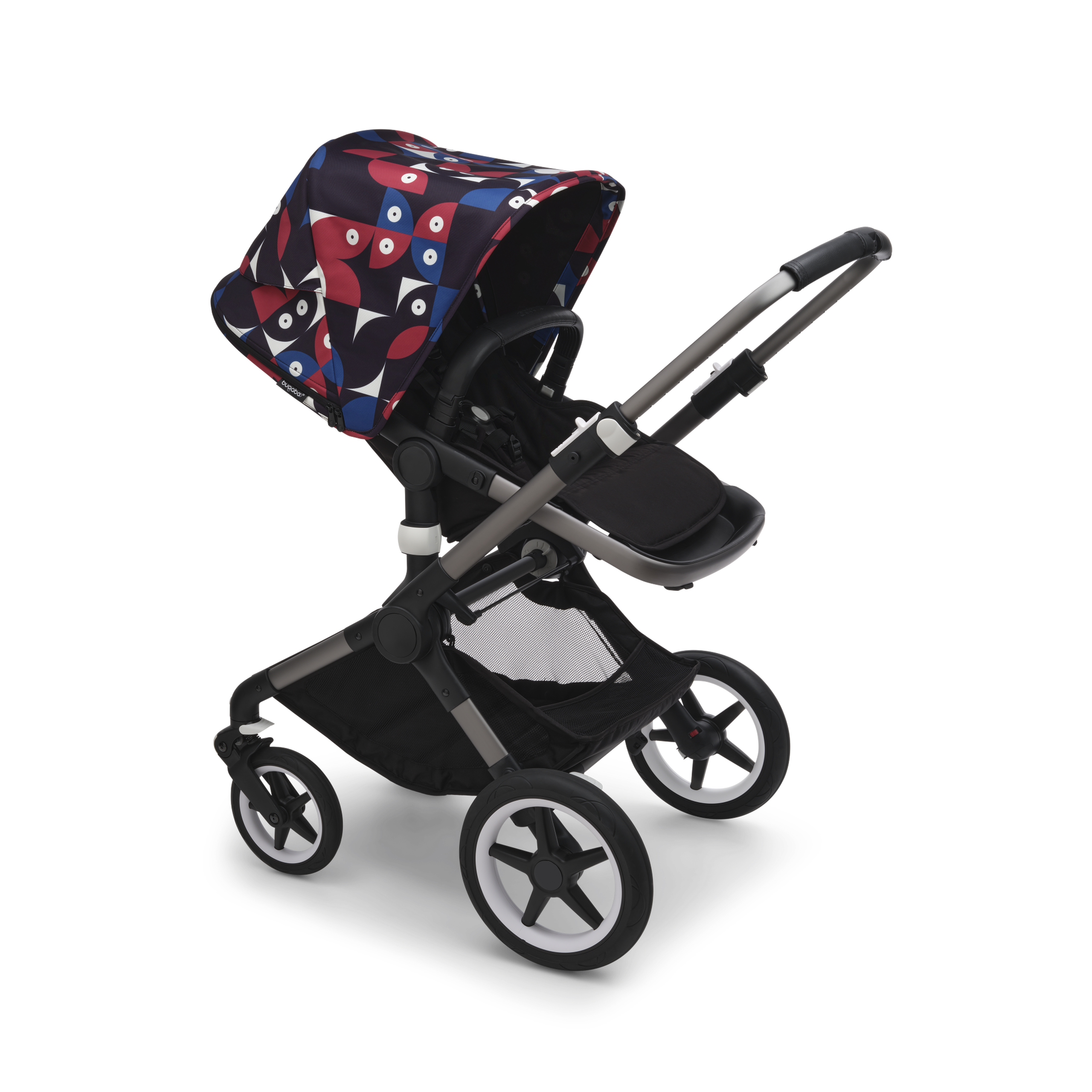 Bugaboo Fox 3 sun canopy Animal Explorer RED/BLUE - Thumbnail Slide 2 of 3