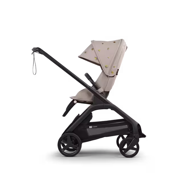 Bugaboo x Konges SlØjd limited edition Dragonfly 2-in-1 stroller black base, desert taupe melange fabrics, desert taupe melange sun canopy - Main Image Slide 2 of 14