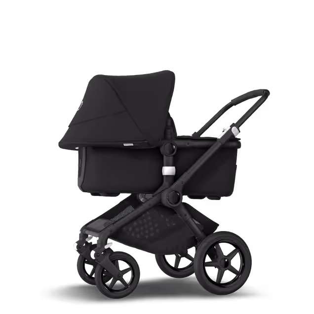 Bugaboo Fox 2 seat and bassinet stroller black sun canopy, black fabrics, black base - Main Image Slide 2 of 10