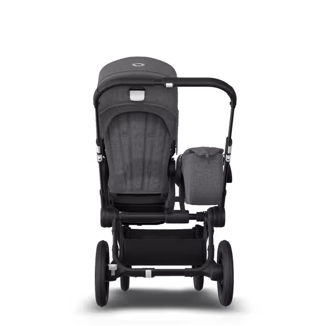 Bugaboo Donkey 3 Mono travel system grey melange sun canopy, grey melange fabrics, black base - Main Image Slide 9 of 19