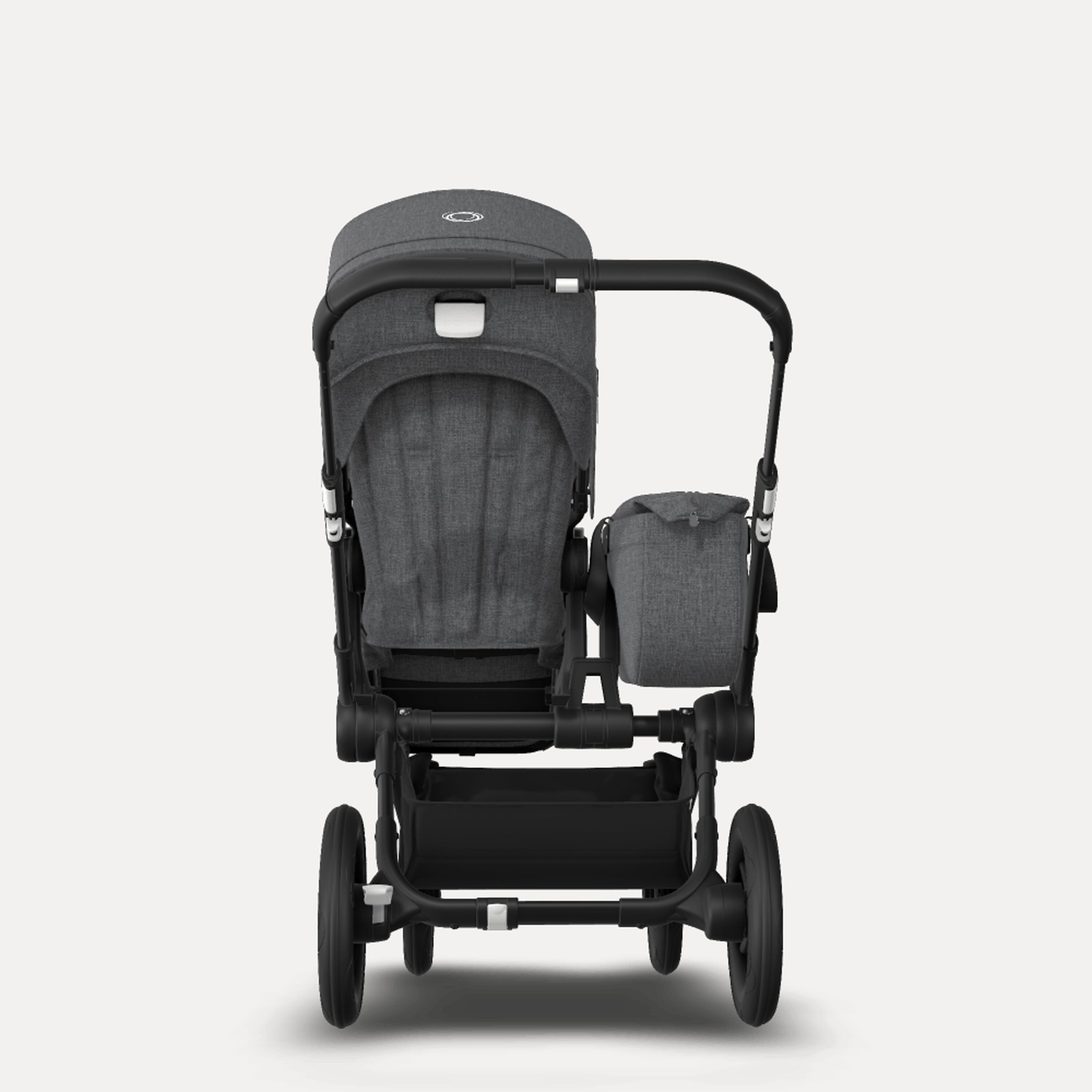Bugaboo Donkey 3 Mono travel system grey melange sun canopy, grey melange fabrics, black base - Main Modal Image Slide 9 of 19